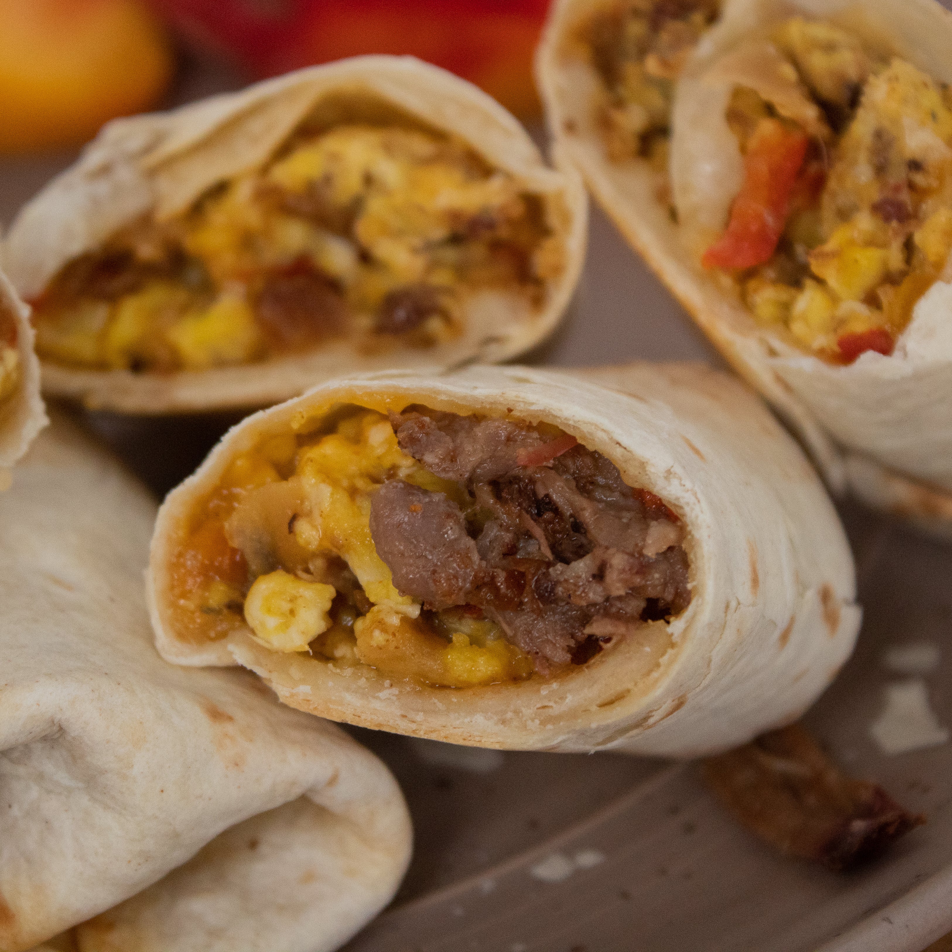 Brisket Breakfast Burritos