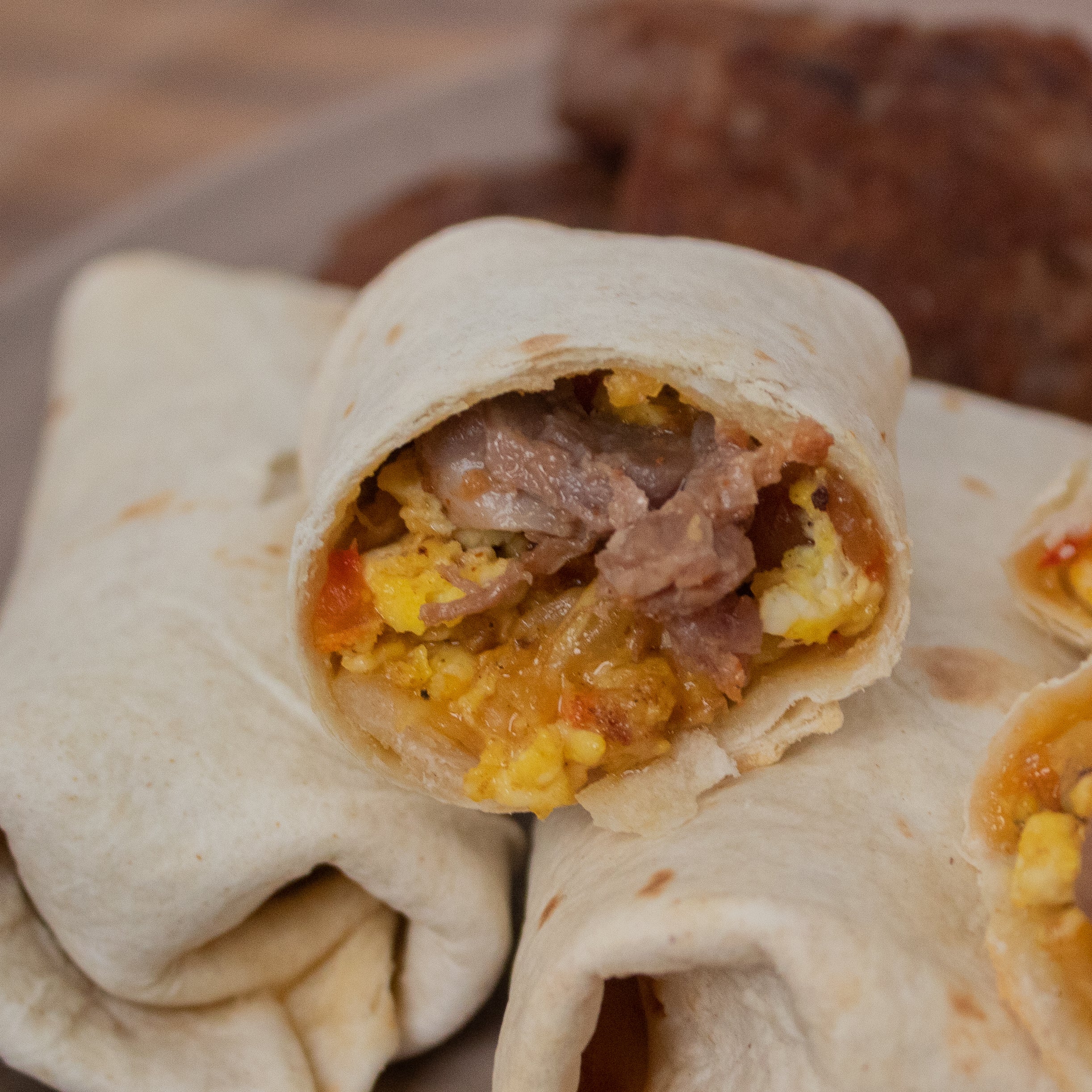 Brisket Breakfast Burritos