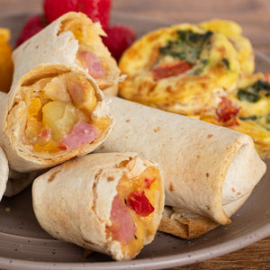 Ham and Potato Burritos