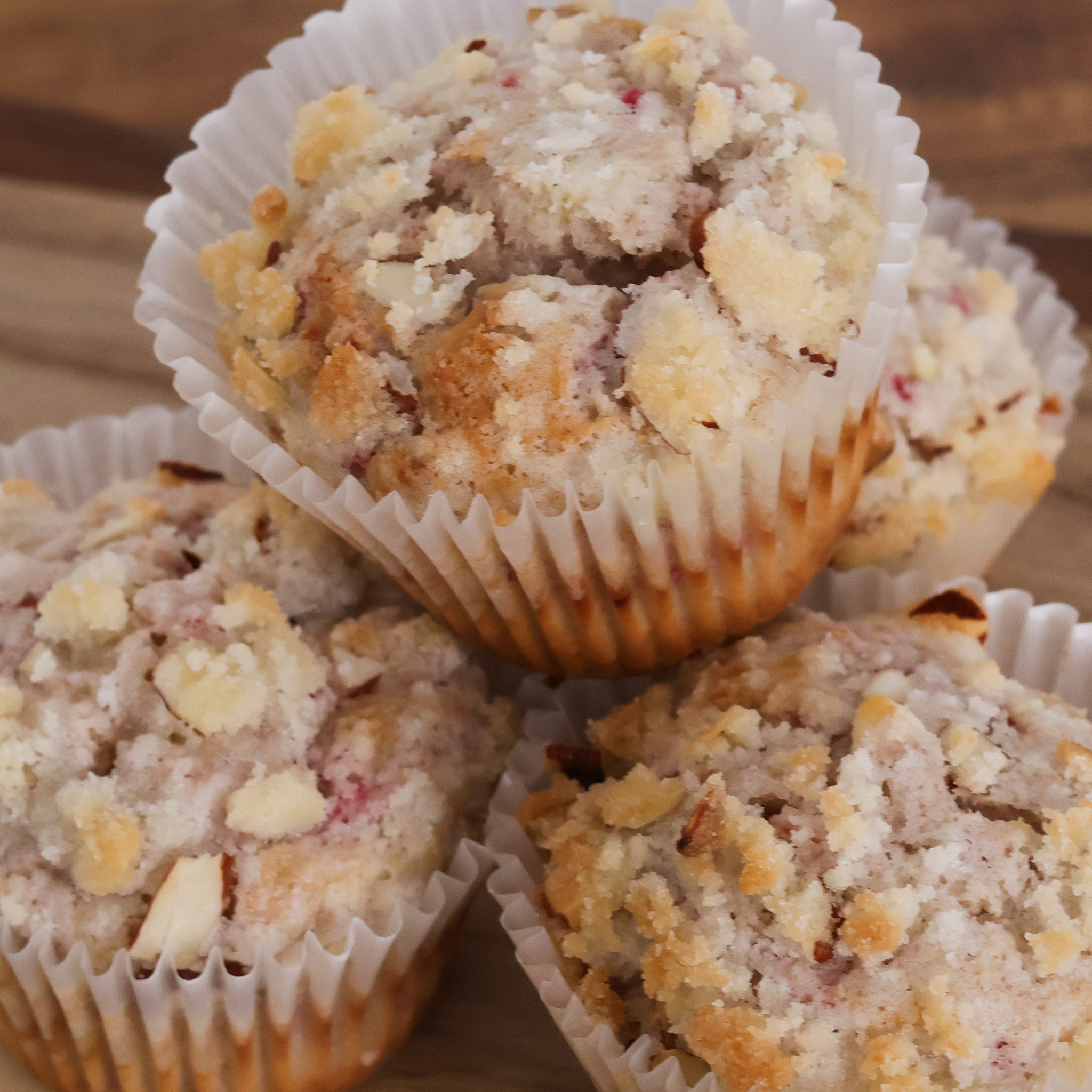 Raspberry Almond Muffins
