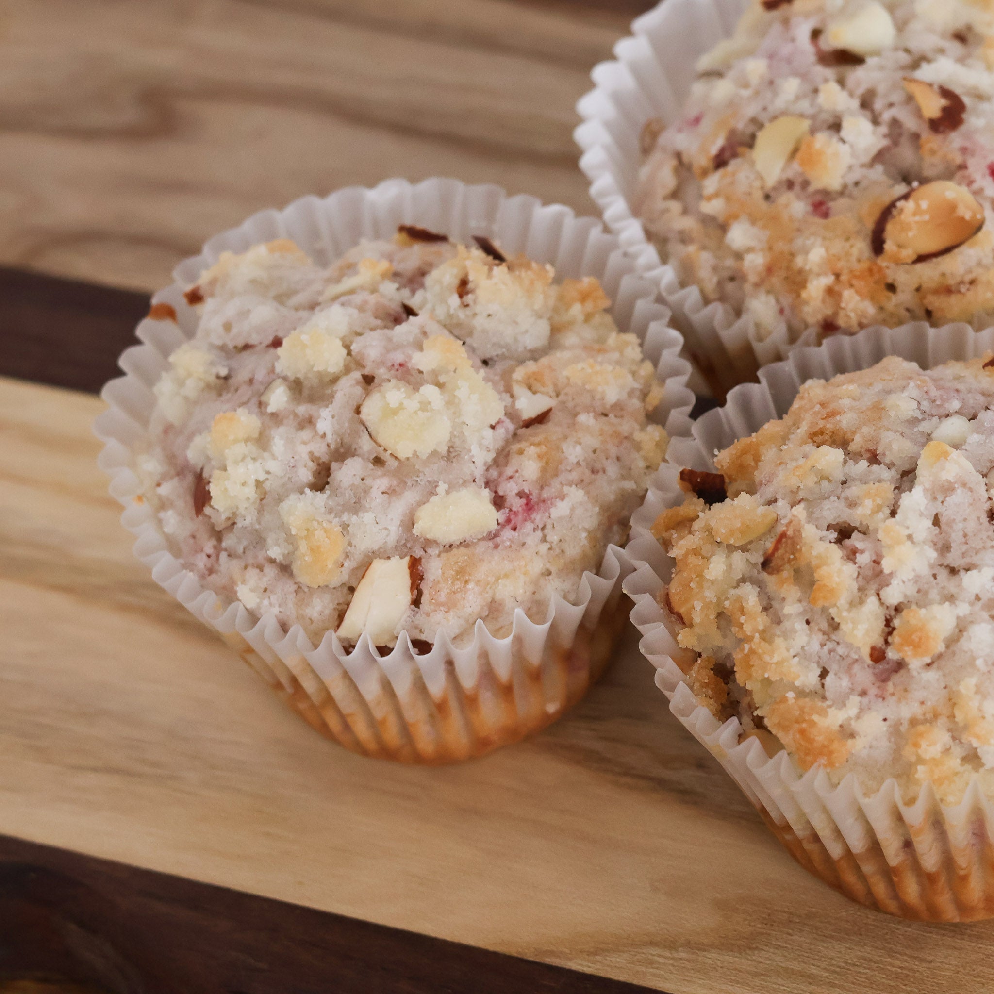 Raspberry Almond Muffins